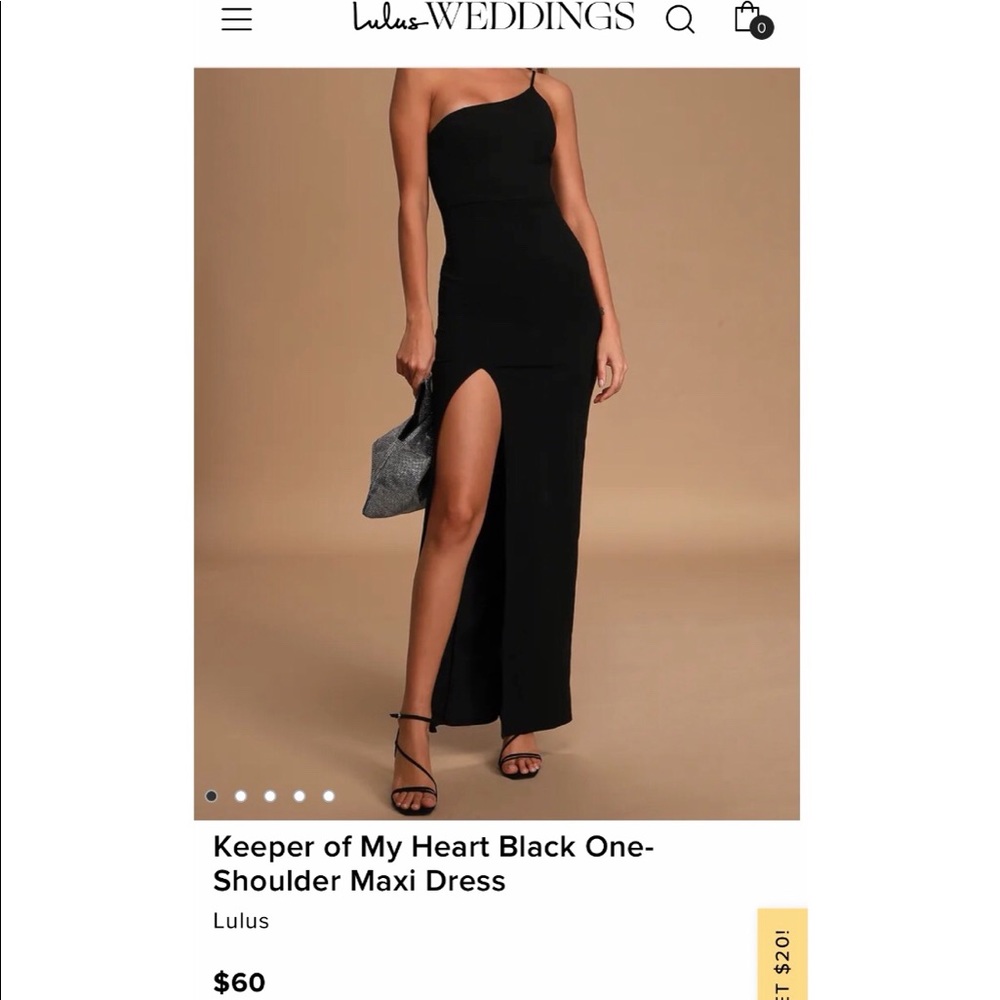 Black long wedding guest dress